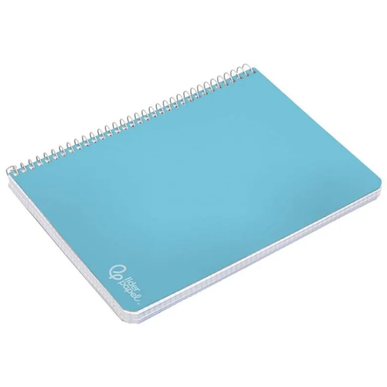 CUADERNO ESPIRAL LIDERPAPEL DIN A4 WITTY TAPA DURA 80H 90GR CUADRO 4MM CON MARGEN COLORES SURTIDOS