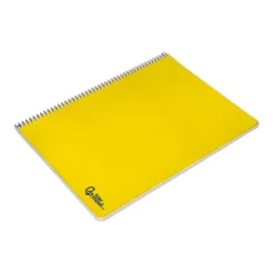 CUADERNO ESPIRAL LIDERPAPEL DIN A4 SMART TAPA BLANDA 80H 75GR PAUTA 3,5MM CON MARGEN COLOR AMARILLO