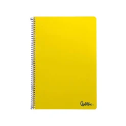 CUADERNO ESPIRAL LIDERPAPEL DIN A4 SMART TAPA BLANDA 80H 75GR PAUTA 3,5MM CON MARGEN COLOR AMARILLO