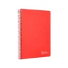 CUADERNO ESPIRAL LIDERPAPEL DIN A4 WITTY TAPA DURA 80H 90GR PAUTA 3,5MM CON MARGEN COLOR ROJO