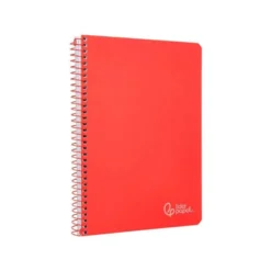 CUADERNO ESPIRAL LIDERPAPEL DIN A4 WITTY TAPA DURA 80H 90GR PAUTA 3,5MM CON MARGEN COLOR ROJO