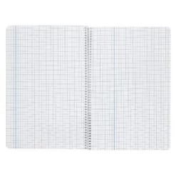 Cuaderno espiral liderpapel a5 wonder tapa plastico 80h 90gr cuadro 5mm con margen colores surtidos