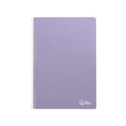 CUADERNO ESPIRAL LIDERPAPEL DIN A4 SMART TAPA BLANDA 80H 75GR LISO SIN MARGEN COLORES SURTIDOS