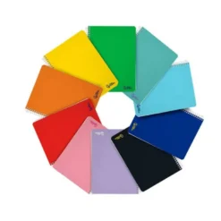 CUADERNO ESPIRAL LIDERPAPEL DIN A4 SMART TAPA BLANDA 80H 75GR LISO SIN MARGEN COLORES SURTIDOS
