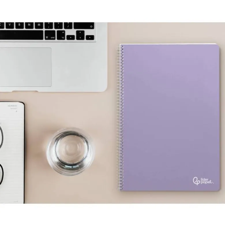 CUADERNO ESPIRAL LIDERPAPEL DIN A4 SMART TAPA BLANDA 80H 75GR LISO SIN MARGEN COLORES SURTIDOS