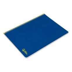 CUADERNO ESPIRAL LIDERPAPEL DIN A4 SMART TAPA BLANDA 80H 75GR CUADRO 4MM CON MARGEN COLOR AZUL OSCURO