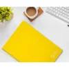 CUADERNO ESPIRAL LIDERPAPEL DIN A4 WITTY TAPA DURA 80H 90GR PAUTA 3,5MM CON MARGEN COLOR AMARILLO
