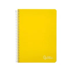 CUADERNO ESPIRAL LIDERPAPEL DIN A4 WITTY TAPA DURA 80H 90GR PAUTA 3,5MM CON MARGEN COLOR AMARILLO