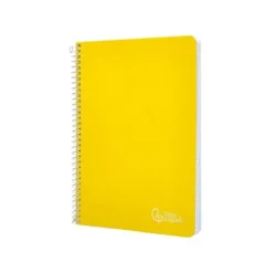 CUADERNO ESPIRAL LIDERPAPEL DIN A4 WITTY TAPA DURA 80H 90GR PAUTA 3,5MM CON MARGEN COLOR AMARILLO