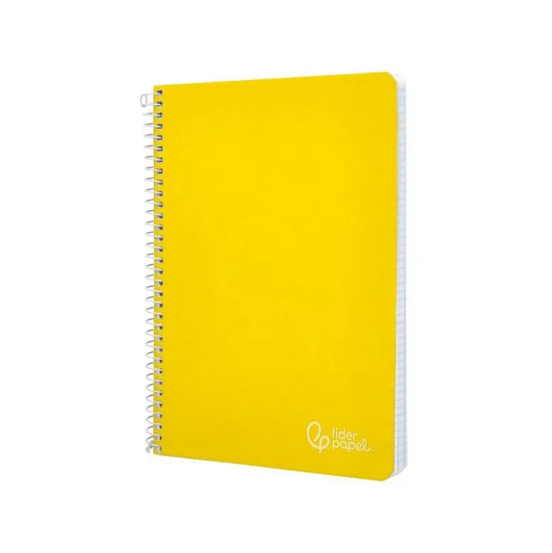 CUADERNO ESPIRAL LIDERPAPEL DIN A4 WITTY TAPA DURA 80H 90GR PAUTA 3,5MM CON MARGEN COLOR AMARILLO
