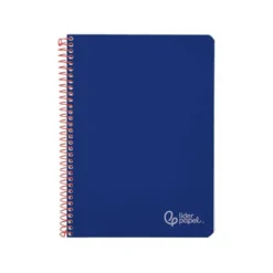 CUADERNO ESPIRAL LIDERPAPEL DIN A4 WITTY TAPA DURA 80H 90GR PAUTA 3,5MM CON MARGEN COLOR AZUL OSCURO