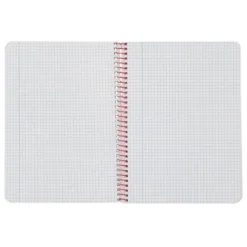 CUADERNO ESPIRAL LIDERPAPEL DIN A5 WITTY TAPA DURA 80H 90GR CUADRO 4MM CON MARGEN COLOR NARANJA