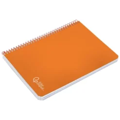 CUADERNO ESPIRAL LIDERPAPEL DIN A4 WITTY TAPA DURA 80H 90GR CUADRO 4MM CON MARGEN COLOR NARANJA