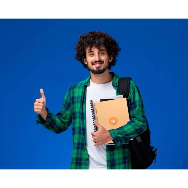 CUADERNO ESPIRAL LIDERPAPEL DIN A4 MICRO ANTARTIK CUADRICULADO 5 MM COLOR NARANJA 80 H