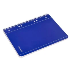 Cuaderno espiral Liderpapel Din A5 micro serie azul tapa blanda 80h 75 gr liso 6taladros azul