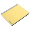 CUADERNO ESPIRAL LIDERPAPEL A5 MICRO WONDER TAPA PLASTICO 120H 90G CUADRO 5MM 5 BANDAS 6 TALADROS COLOR AMARILLO