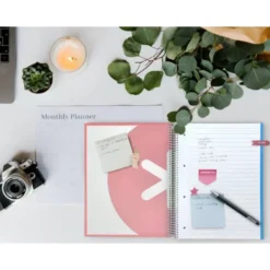 CUADERNO ESPIRAL LIDERPAPEL DIN A4 MICRO ANTARTIK RAYADO HORIZONTAL 120 H 5 BANDA 4 TALADROS COLOR CORAL