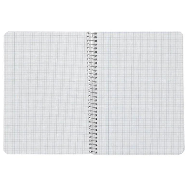 CUADERNO ESPIRAL LIDERPAPEL DIN A5 WITTY TAPA DURA 80H 90GR CUADRO 4MM CON MARGEN COLOR VIOLETA