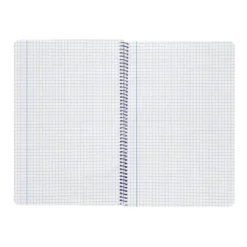 CUADERNO ESPIRAL LIDERPAPEL DIN A4 SMART TAPA BLANDA 80H 75GR CUADRO 4MM CON MARGEN COLOR NARANJA