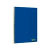 CUADERNO ESPIRAL LIDERPAPEL DIN A4 SMART TAPA BLANDA 80H 75GR RAYADO HORIZONTAL CON MARGEN COLOR AZUL OSCURO