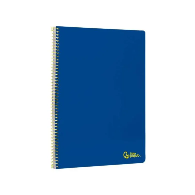 CUADERNO ESPIRAL LIDERPAPEL DIN A4 SMART TAPA BLANDA 80H 75GR RAYADO HORIZONTAL CON MARGEN COLOR AZUL OSCURO