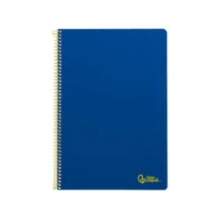 CUADERNO ESPIRAL LIDERPAPEL DIN A4 SMART TAPA BLANDA 80H 75GR RAYADO HORIZONTAL CON MARGEN COLOR AZUL OSCURO