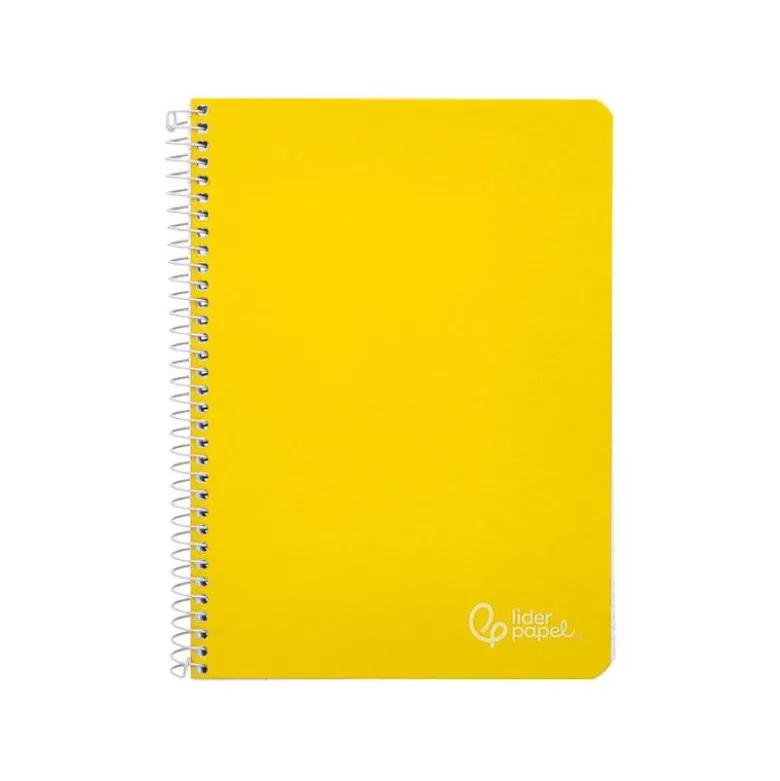 CUADERNO ESPIRAL LIDERPAPEL DIN A4 WITTY TAPA DURA 80H 90GR PAUTA 2,5MM CON MARGEN COLOR AMARILLO