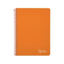 CUADERNO ESPIRAL LIDERPAPEL DIN A4 WITTY TAPA DURA 80H 90GR PAUTA 3,5MM CON MARGEN COLOR NARANJA