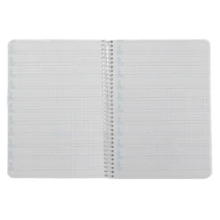 CUADERNO ESPIRAL LIDERPAPEL DI N A5 PAUTAGUIA TAPA DURA 80H 90 GR CUADRO PAUTADO 4MM COLOR LILA