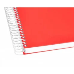 CUADERNO ESPIRAL LIDERPAPEL A5 CRAFTY TAPA FORRADA 80H 90 GR CUADRO 4 MM CON MARGEN COLORES SURTIDOS