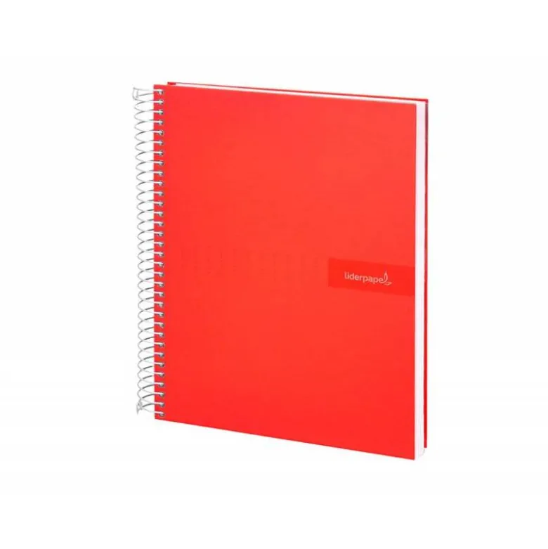 CUADERNO ESPIRAL LIDERPAPEL A5 CRAFTY TAPA FORRADA 80H 90 GR CUADRO 4 MM CON MARGEN COLORES SURTIDOS