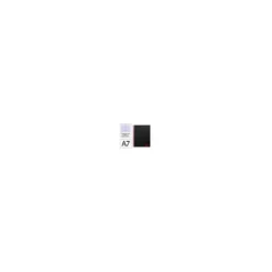 CUADERNO ESPIRAL LIDERPAPEL A7 MICRO WONDER TAPA PLASTICO 100H 90 GR CUADRO 5MM 4 BANDAS COLOR NEGRO