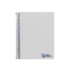 CUADERNO ESPIRAL LIDERPAPEL A7 MICRO WONDER TAPA PLASTICO 100H 90 GR CUADRO 5MM 4 BANDAS GRIS
