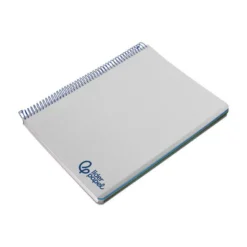 CUADERNO ESPIRAL LIDERPAPEL A7 MICRO WONDER TAPA PLASTICO 100H 90 GR CUADRO 5MM 4 BANDAS GRIS