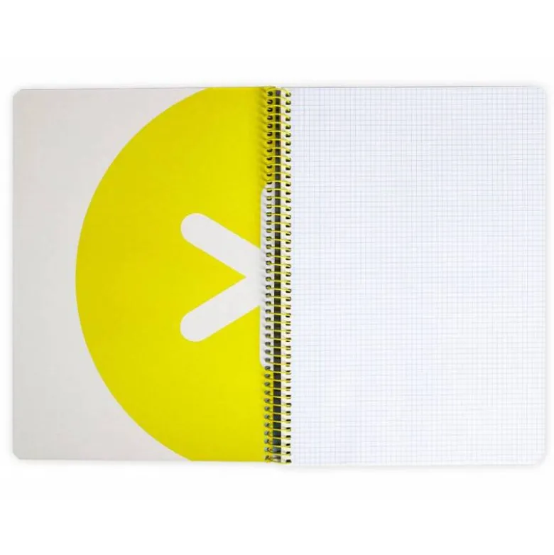 CUADERNO ESPIRAL LIDERPAPEL A4 ANTARTIK TAPA DURA 80H 100GR CUADRO 4MM CON MARGEN COLOR AZUL