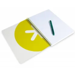 CUADERNO ESPIRAL LIDERPAPEL A4 ANTARTIK TAPA DURA 80H 100GR CUADRO 4MM CON MARGEN COLOR AZUL