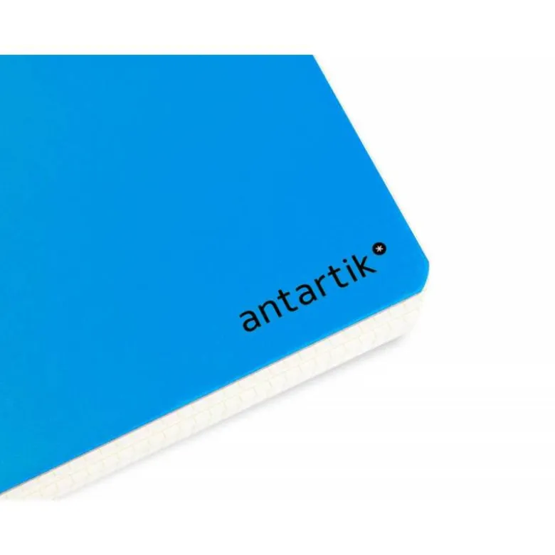 CUADERNO ESPIRAL LIDERPAPEL A4 ANTARTIK TAPA DURA 80H 100GR CUADRO 4MM CON MARGEN COLOR AZUL