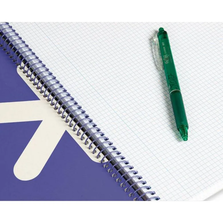 CUADERNO ESPIRAL LIDERPAPEL A4 ANTARTIK TAPA DURA 80H 100GR CUADRO 4MM CON MARGEN COLOR LAVANDA