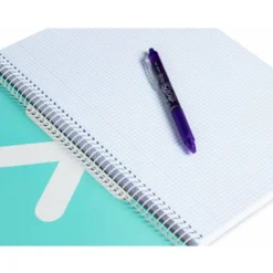CUADERNO ESPIRAL LIDERPAPEL A4 ANTARTIK TAPA DURA 80H 100GR CUADRO 4MM CON MARGEN COLOR MENTA