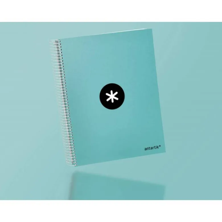 CUADERNO ESPIRAL LIDERPAPEL DIN A4 MICRO ANTARTIK RAYADO HORIZONTAL 120 H 5 BANDA 4 TALADROS COLOR MENTA