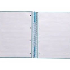 Cuaderno espiral liderpapel a4 micro antartik tapa forrada80h 90 gr horizontal 1 banda 4 taladros celeste.
