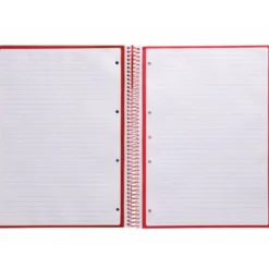 CUADERNO ESPIRAL LIDERPAPEL DIN A4 MICRO ANTARTIK RAYADO HORIZONTAL COLOR ROJO 80H