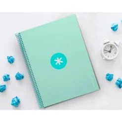 CUADERNO ESPIRAL LIDERPAPEL DIN A4 MICRO ANTARTIK RAYADO HORIZONTAL COLOR VERDE 80H