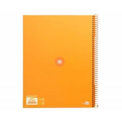 CUADERNO ESPIRAL LIDERPAPEL DIN A4 MICRO ANTARTIK RAYADO HORIZONTAL COLOR AMARILLO 80H