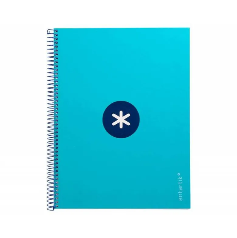 CUADERNO ESPIRAL LIDERPAPEL DIN A4 MICRO ANTARTIK RAYADO HORIZONTAL COLOR AZUL 80H
