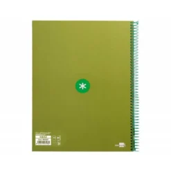 CUADERNO ESPIRAL LIDERPAPEL DIN A4 MICRO ANTARTIK RAYADO HORIZONTAL COLOR VERDE80H