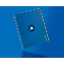 CUADERNO ESPIRAL LIDERPAPEL DIN A4 MICRO ANTARTIK CUADRICULA 5 MM COLOR AZUL CARTON FORRADO