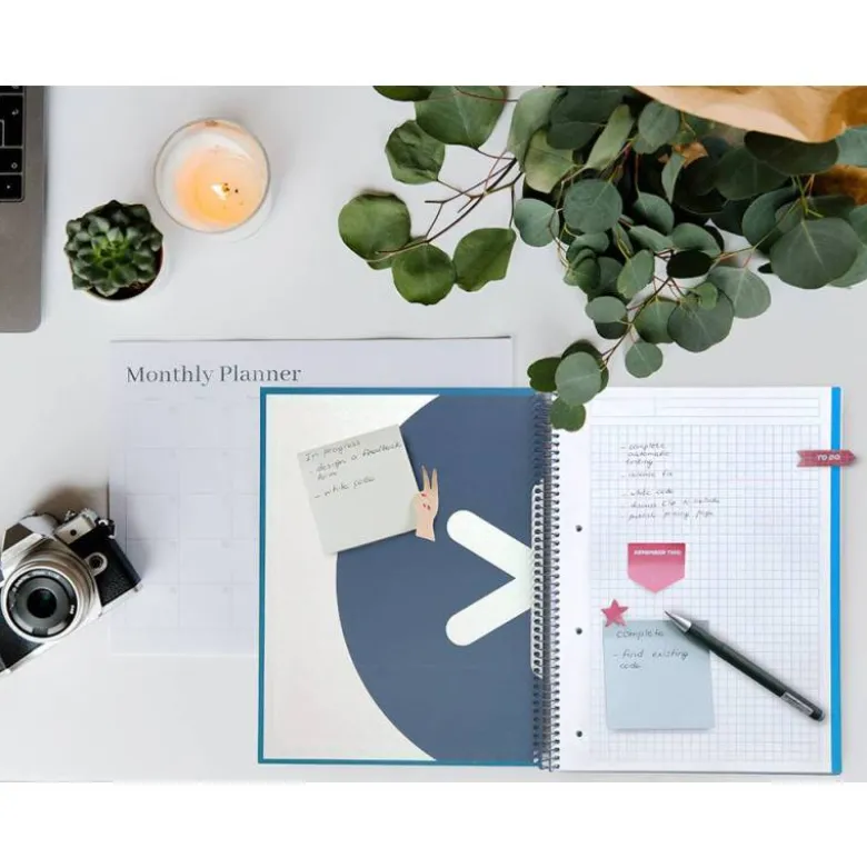 CUADERNO ESPIRAL LIDERPAPEL DIN A4 MICRO ANTARTIK CUADRICULA 5 MM COLOR AZUL CARTON FORRADO