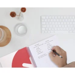 CUADERNO ESPIRAL LIDERPAPEL DIN A4 MICRO ANTARTIK CUADRICULA 5 MM COLOR ROJO 80H