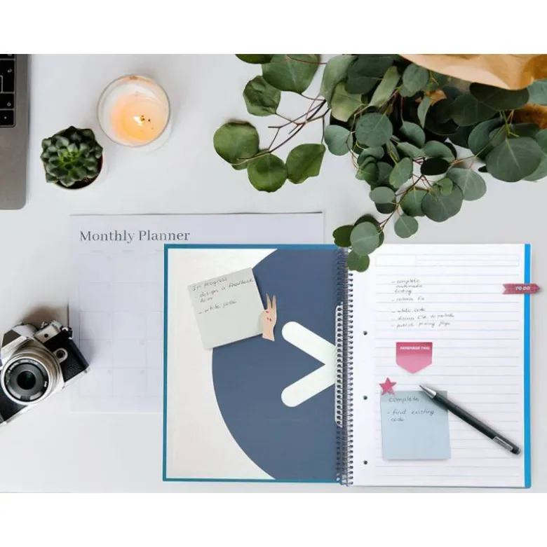 CUADERNO ESPIRAL LIDERPAPEL DIN A4 MICRO ANTARTIK RAYADO HORIZONTAL COLOR AZUL CARTON FORRADO
